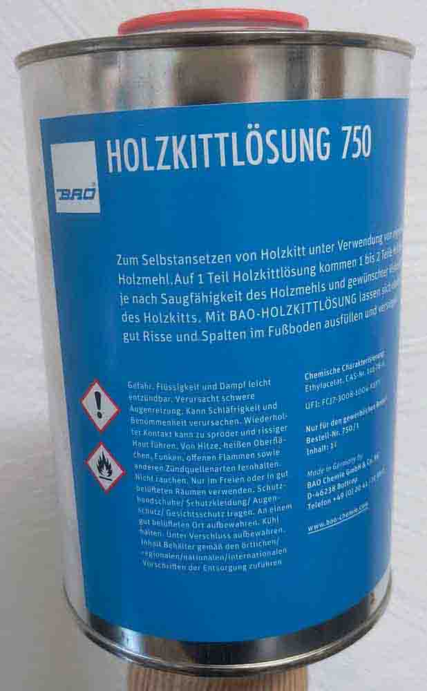 Holzkittlösung / Holzverfestiger 1l.