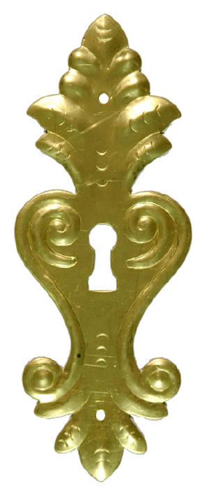 Schrankschild Messing