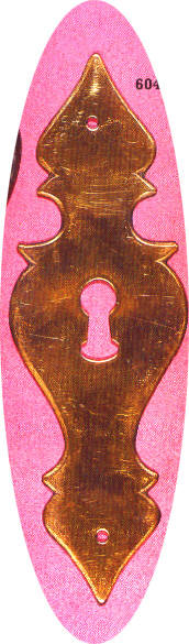 Schrankschild Messing
