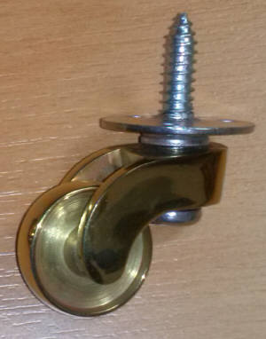 Möbelrolle Messing Ø26 Möbelrolle Messing Ø26