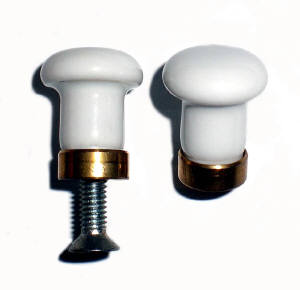 Mini Porzellanknopf weiß 15mm Mini Porzellanknopf weiß 15mm