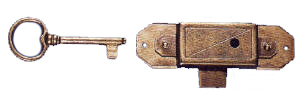 Vitrinenschloß Dorn 15 mm