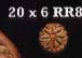 Rosette 20x6mm