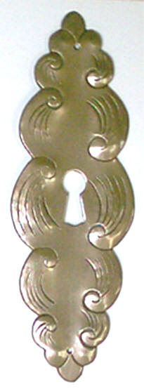 Schrankschild Messing