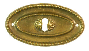 Schubladenschild Messing