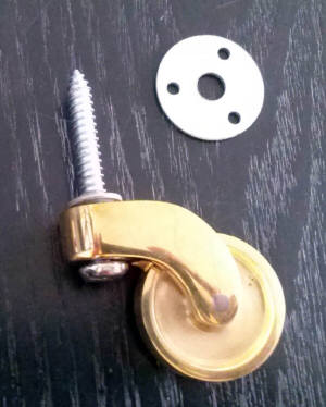 Möbelrolle Messing Ø33mm Möbelrolle Messing Ø33mm