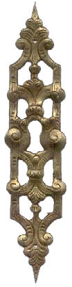 Schrankschild Messing