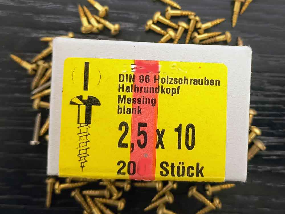 Rundkopf Messing 2,5x10 Rundkopf Messing 2,5x10