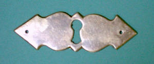 Schubladenschild Messing