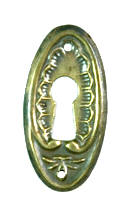 Schlüsselschild oval, klein