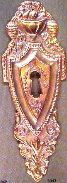 Schrankschild Messing