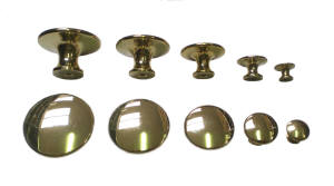 Messingknopf glatt 25mm Messingknopf glatt 25mm