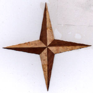 Stern, Vogelaugenahorn Ø12cm