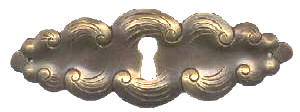 Schubladenschild Messing
