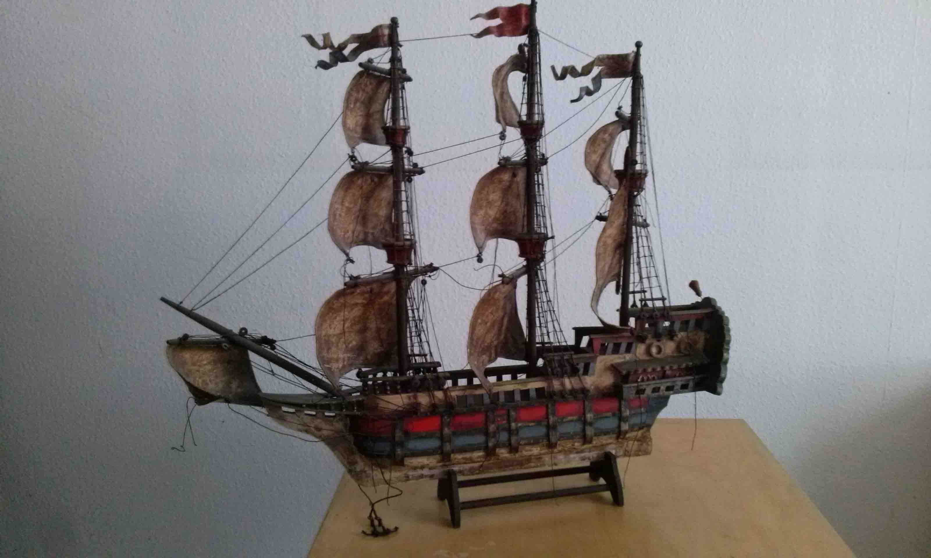 Schiffsmodell, original Handarbeit